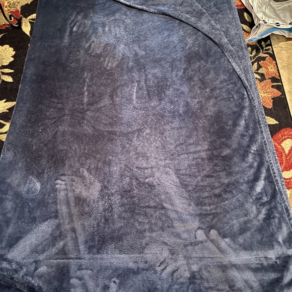 Threshold Navy Blue Throw Blanket - Picture 2 of 2
